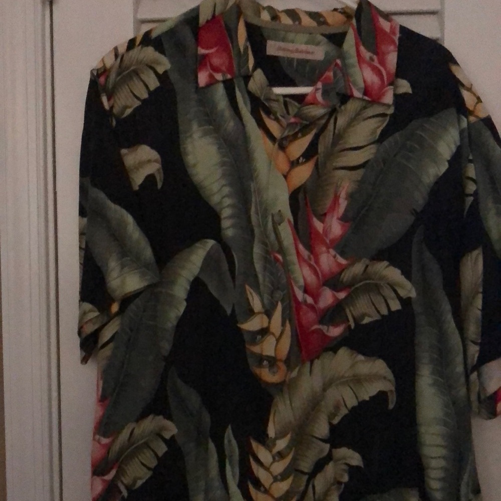 Tommy Bahama multicolored floral camp shirt
